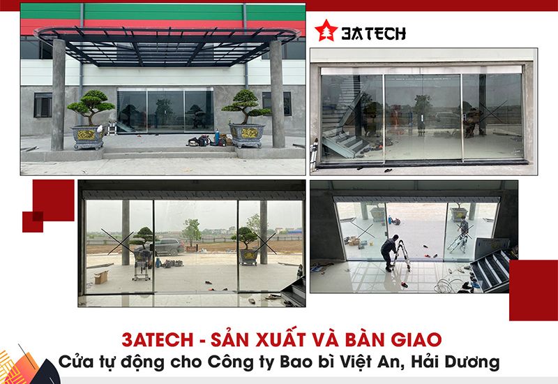 3ATECH - Sản xuất và lắp đặt hệ thống cửa trượt tự động công ty cổ phần bao bì Việt An 