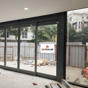 Lắp đặt cửa kính trượt tự động 3ATECH – Giải pháp hiện đại cho không gian thông minh