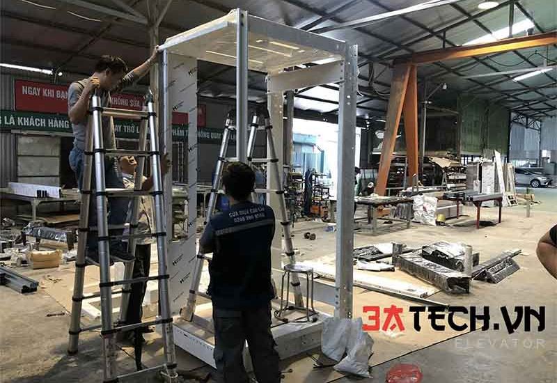 Sản xuất cabin thang máy tiêu chuẩn, đa dạng mẫu mã