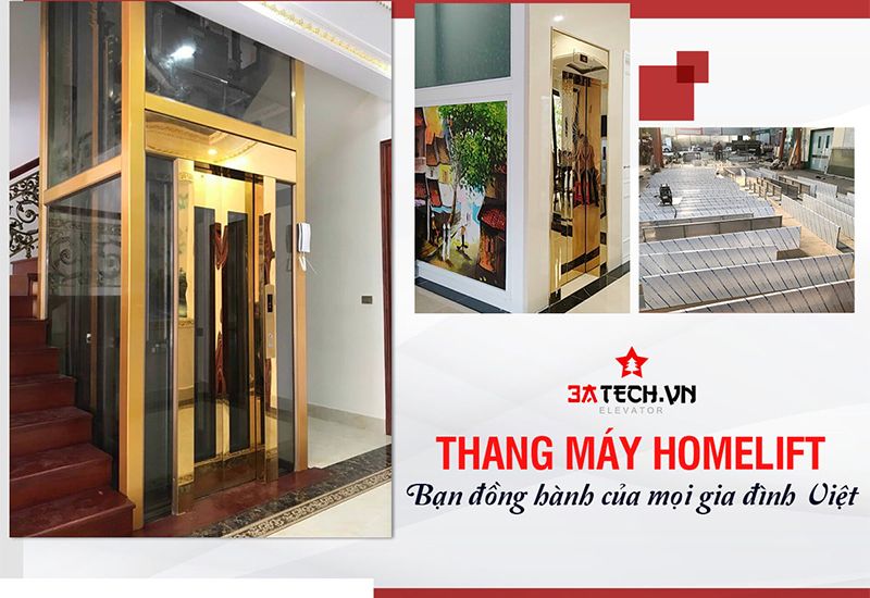 Sản xuất thang máy gia đình: Những mẫu thang phổ biến nhất
