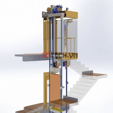 Sản xuất, cung cấp thang máy nguyên cây 