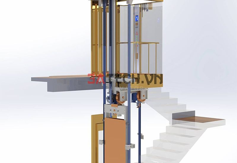 Sản xuất thang máy nguyên cây nhanh chóng, giá tận gốc