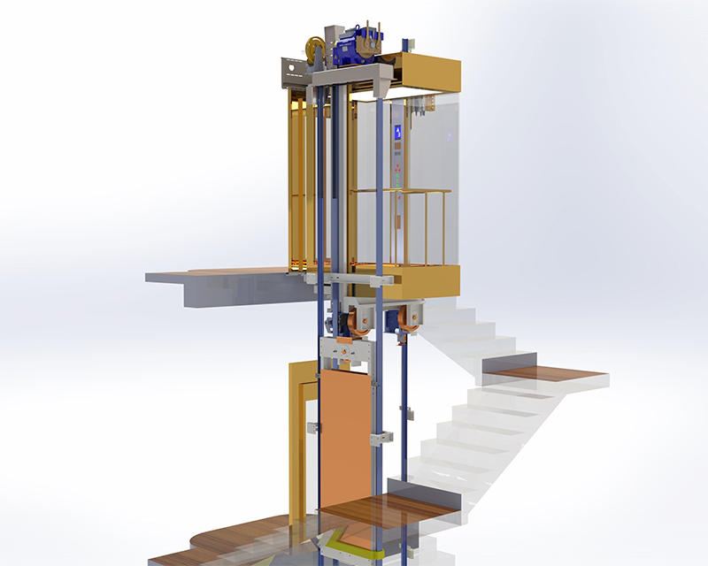 Sản xuất thang máy cho nhà mới xây 