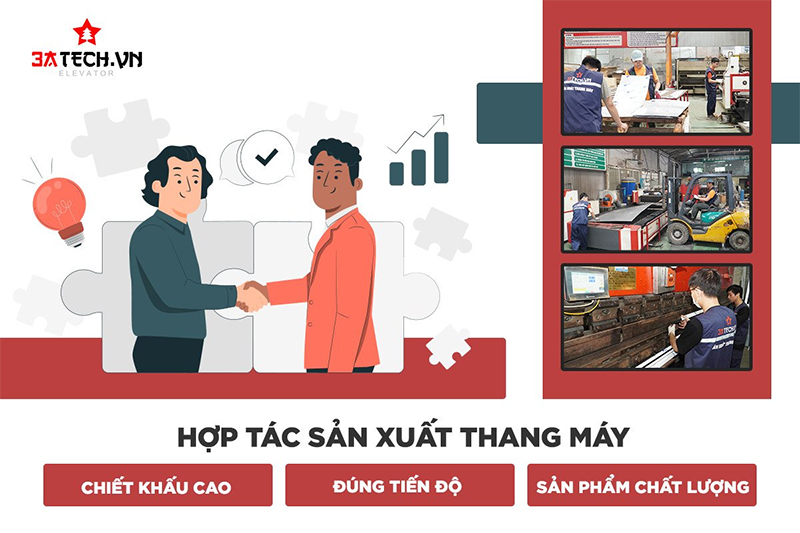 Sản xuất thang máy số lượng lớn