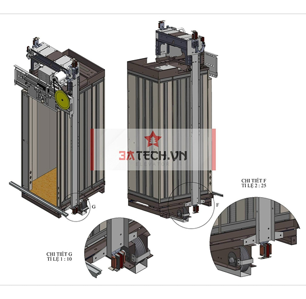 sản xuất thang máy cho nhà liền kề 